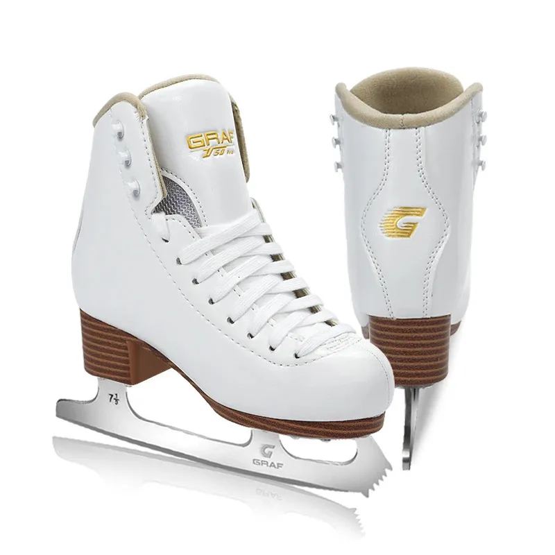 Ice Skates Graf 1 Pasang Sepatu Seluncur es Nyaman Dengan Pisau Pria Wanita Anakanak U50Pro Pemula Tahan Air Aman Hangat 231012