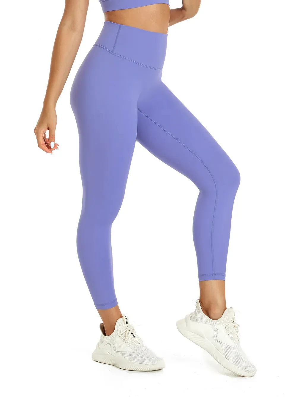 Yoga outfit nepoagym 25 "Rhythm squat bevis leggings kvinnor ingen front söm smörig mjuk yoga leggings byxa för gym sport fitness 231011