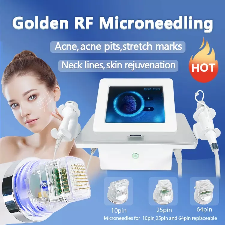 Best Selling 2 in 1 Rapid Gold Meso and Cold Hammer Professional Skin Acne Treatment Skin Lifting & Tightening & Recovery Machine