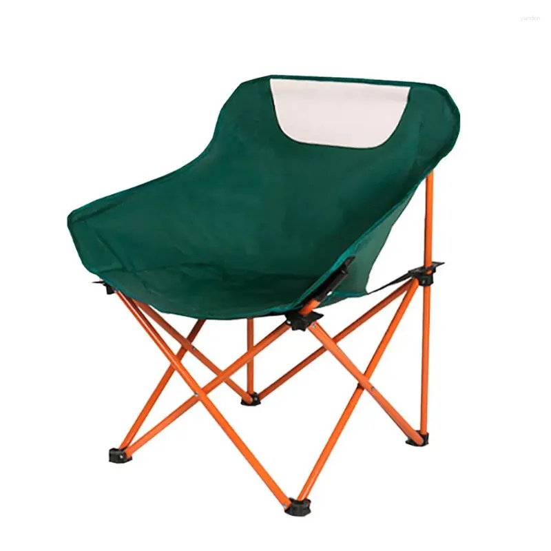 Camp Furniture Camping Folding Chair Lawn Chairs Stöd 150 kg Fällbar fiske -ryggsäck 600D Oxford Tyg Aluminiumlegering