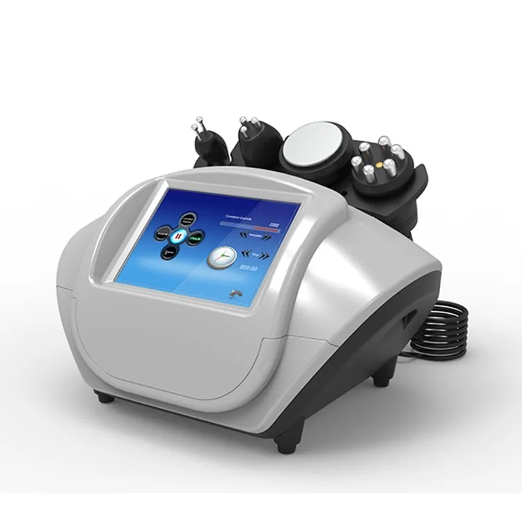 Bärbar 5 i 1 fettborttagning Face Lift Beauty Device 40K Cavitation Machine Skin åtdragning RF Radiofrekvens