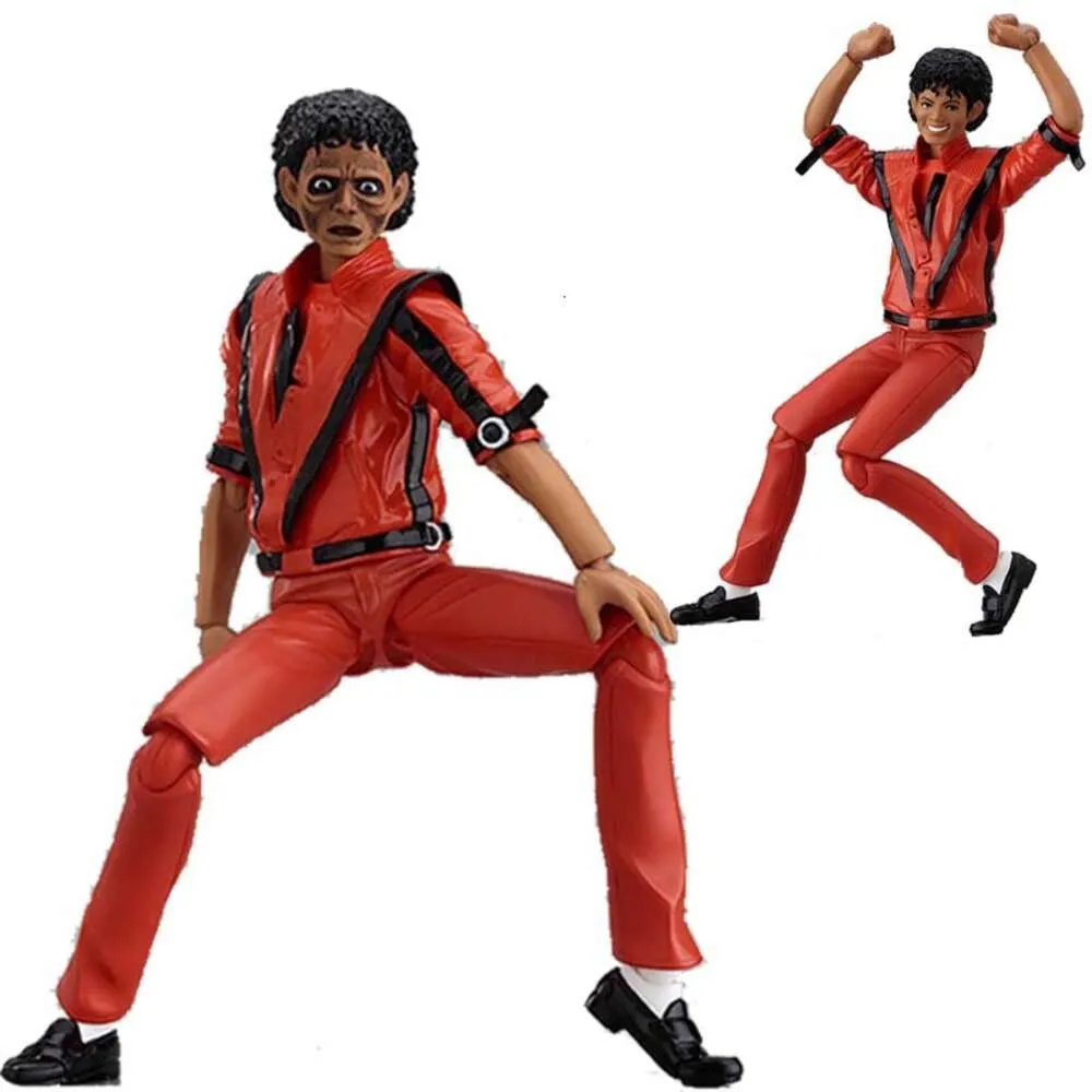 Mascot Costumes Figma 096 Michael Jackson Action Figure Thriller Mj Classic Look Model Toysjoint Movable Collection Christmas Gift for Friends highest version.