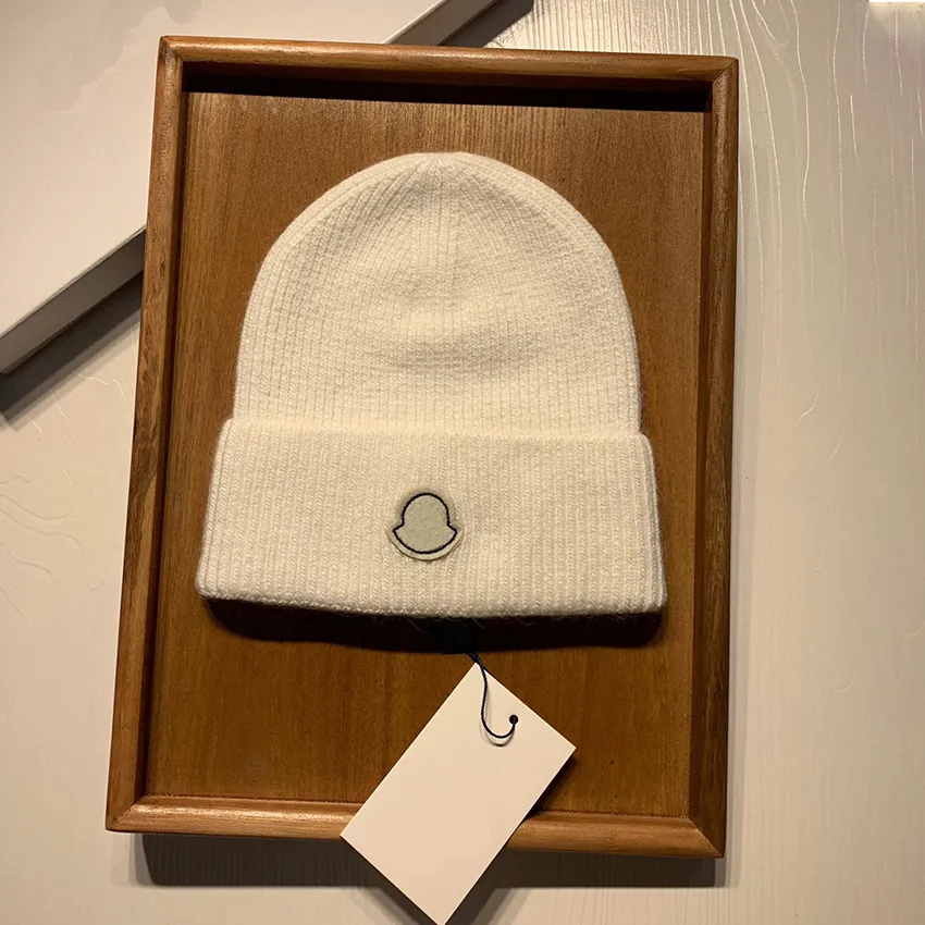 Hat Letter Sticked Gift Bonnet Beanie Beanie Designer Women Winter Hat Cashmere B