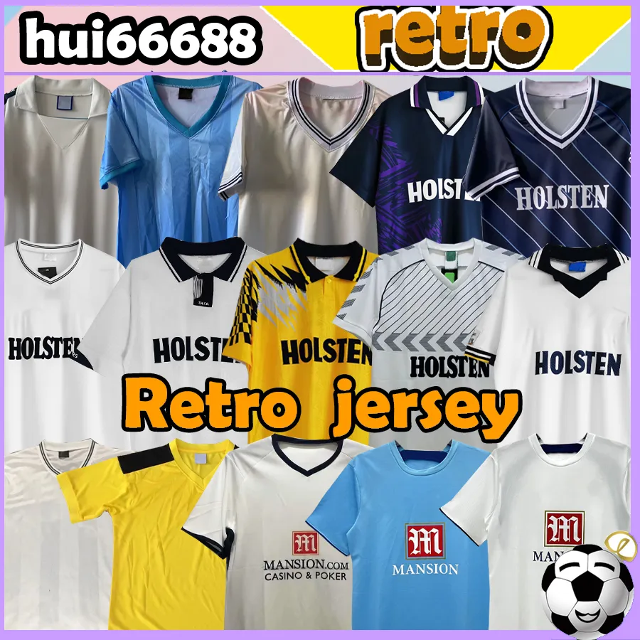 1978 2008 Maglie da calcio retrò ANDERTON Ferdinand GASCOIGNE LINEKER Lennon King 1978 81 82 83 86 88 92 94 2006 08 SHERINGHAM Woodgate Men Footabll Shirt