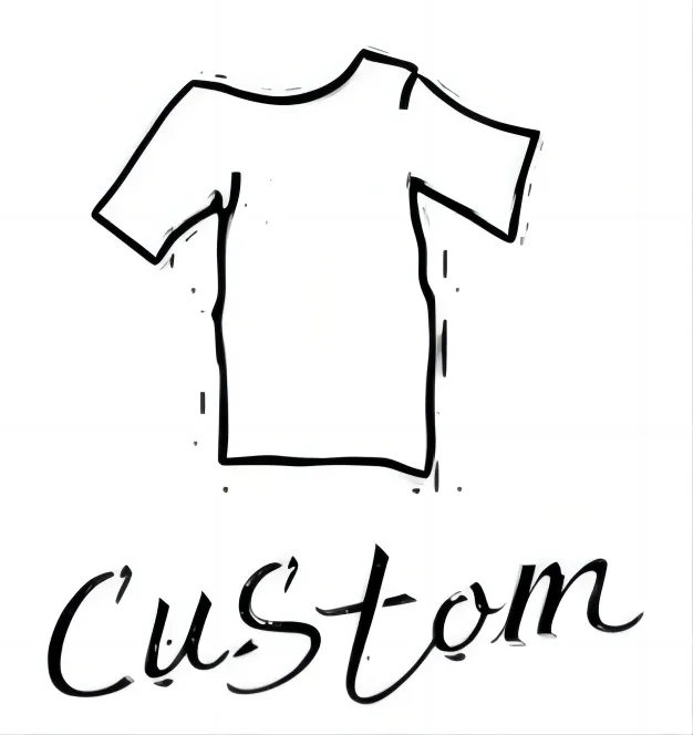 Terry custom t-shirts white black jersey