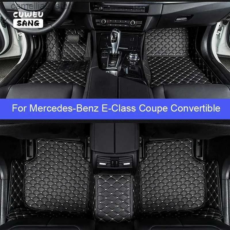 Tappetini Tappeti CUWEUSANG Tappetini auto personalizzati per Mercedes-Benz Clase E Coupe Convertible C207 C238 Auto Foot Coche Accessori Tappeti Q231012