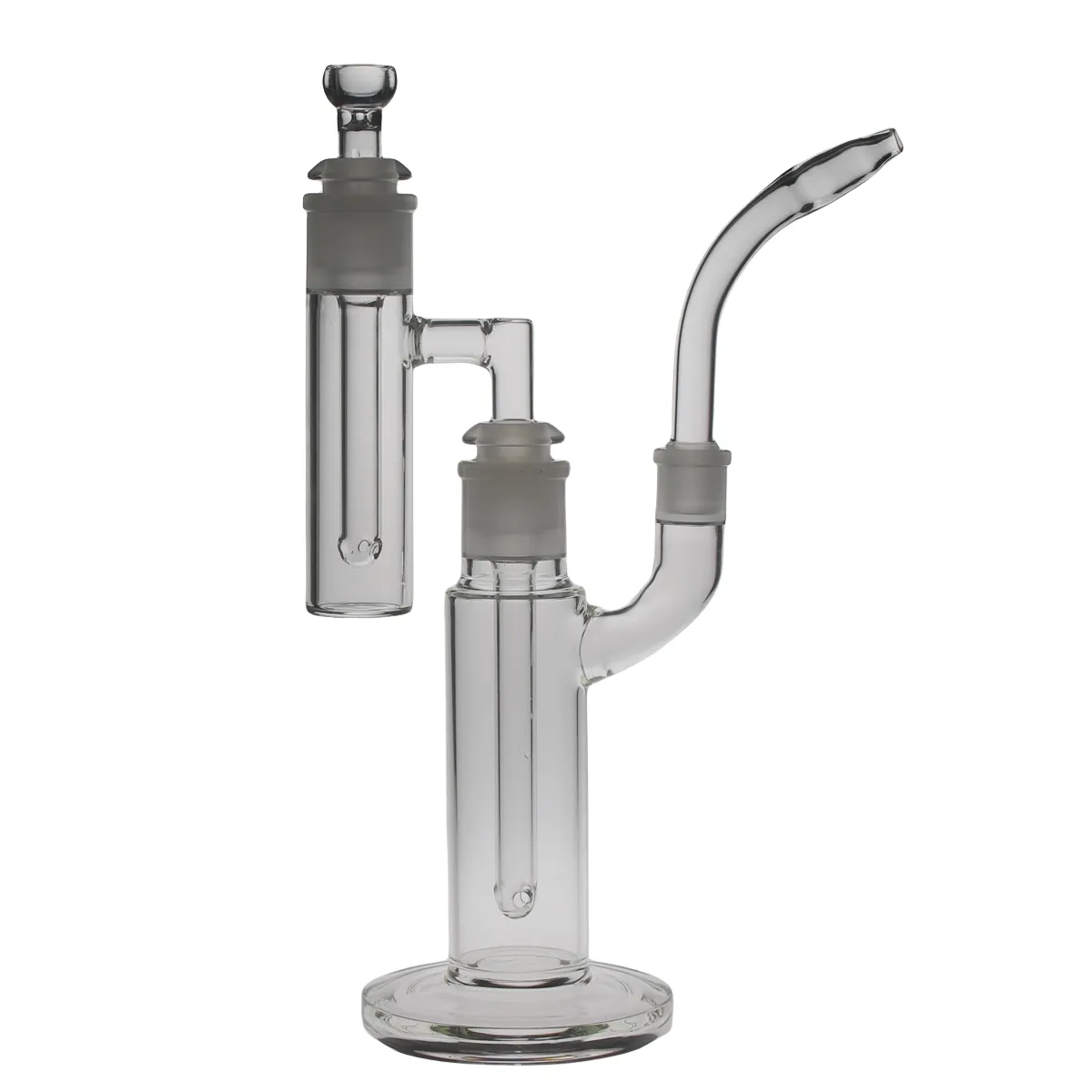 SAML GLASS 35 cm Altezza Bong in vetro Diffusione Pipa ad acqua fumatori Aggiunto alto con raccoglitore di cenere Dab Rig Vapor Giunto dimensioni 18,8 mm PG3057 FC-MOD migliorato