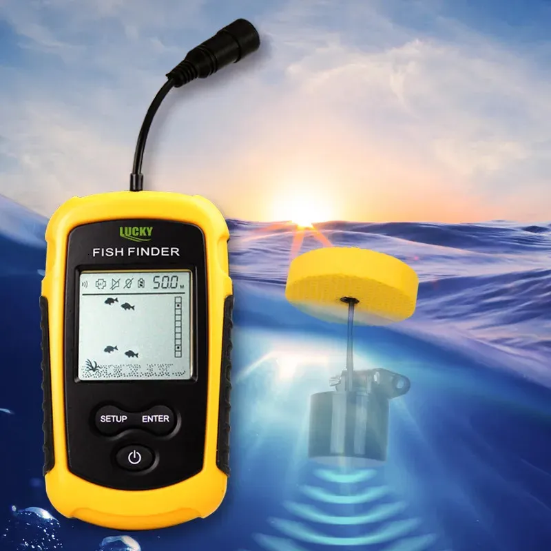 Portable 100M Fish Finder Bag With Echo Sounder, LCD Display, Ice