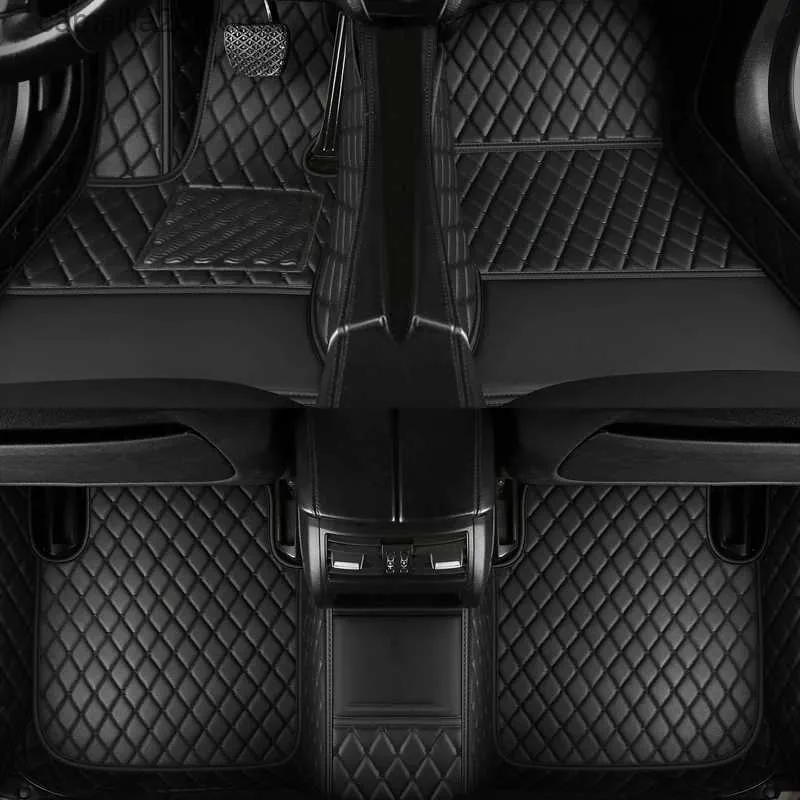 Tapetes de chão Tapetes de carro personalizados para BMW Série 4 F36 Gran Coupe 2014-2019 Anos Tapete de couro artificial Interior Acessórios de carro Q231012