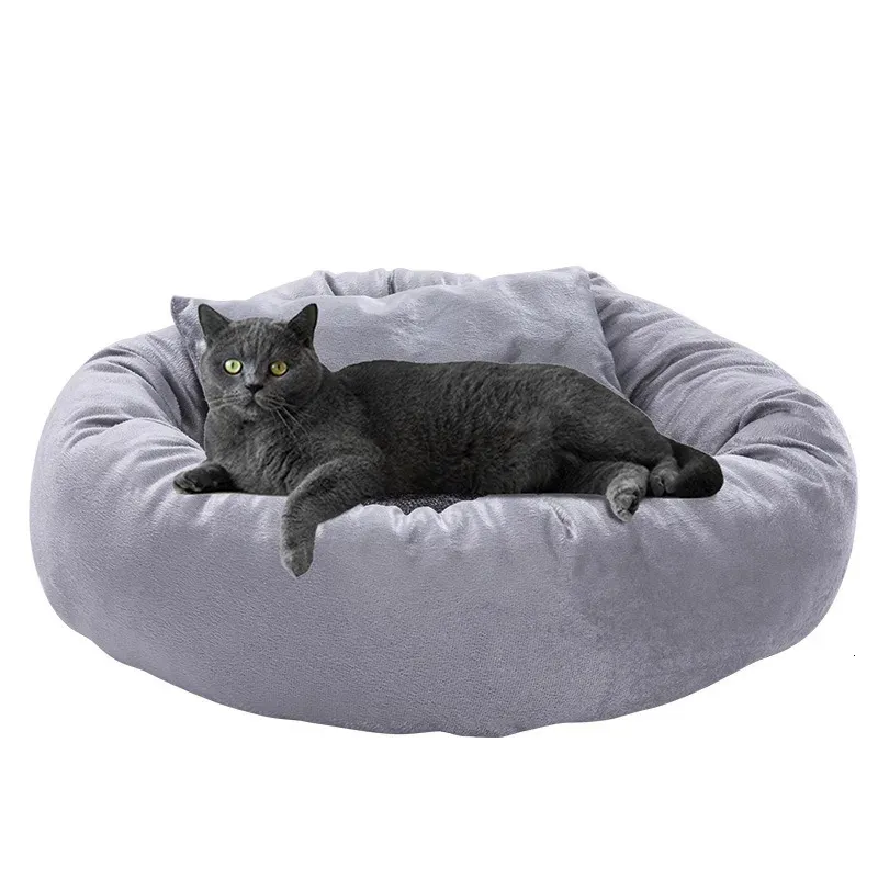 Cat Beds Furniture Egg Tart Pet Bed Warm Cat Mat Small and Medium-sized Dog Pet Bed Cat Accessories Cat Furniture Soft and Comfortable Pet Nest 231011
