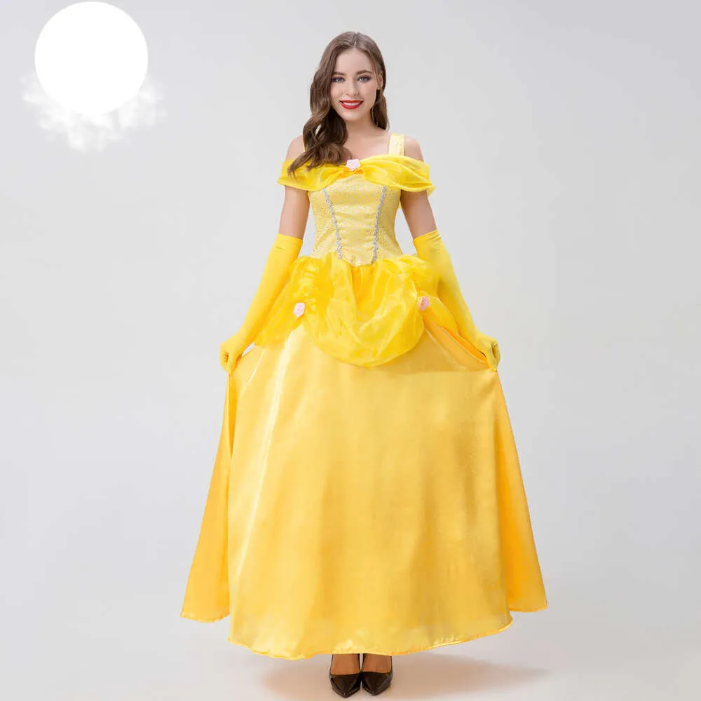 Cosplay Halloween Cosplay Belle Erwachsene Prinzessin Kleid Bühne Kostümcosplay