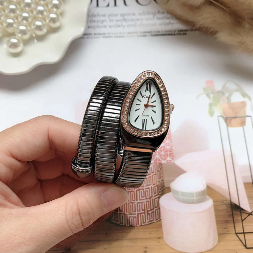 2023 signore diamante bvlgrasris orologio di lusso orologio serpente cinturino in rame orologio da donna orologio da polso Wantong orologio CUSSI
