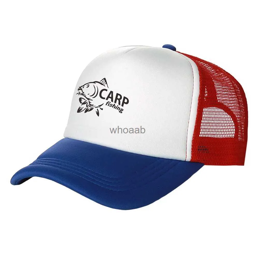 Ball Caps Carp Fish Trucker Caps Men Funny Fishing Printing Hat