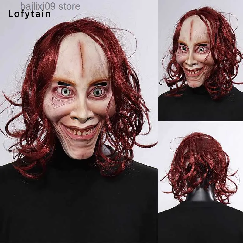 Diğer Etkinlik Partisi Malzemeler Kanlı Evil Dead Rise Mask Cosplay Korku Demon Kafatası Lateks Kask Cadılar Bayramı Karnavalı Giydirme Partisi Kostüm Props T231012