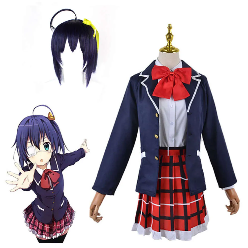 코스프레 chuunibyou 데모 koi ga shitai love chunibyo amp 기타 망상 takanashi rikka 드레스 유니폼 코스프레 CostumeCosplay