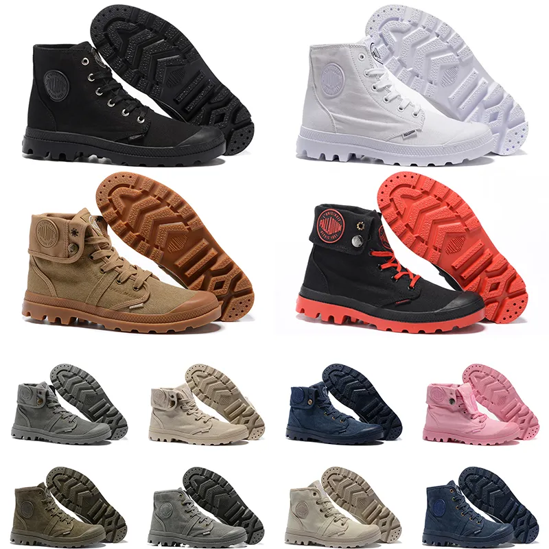 Designer schoenen Palladium laarzen heren dames wit zwart rood canvas winterlaarzen trainer heren designer laarzen