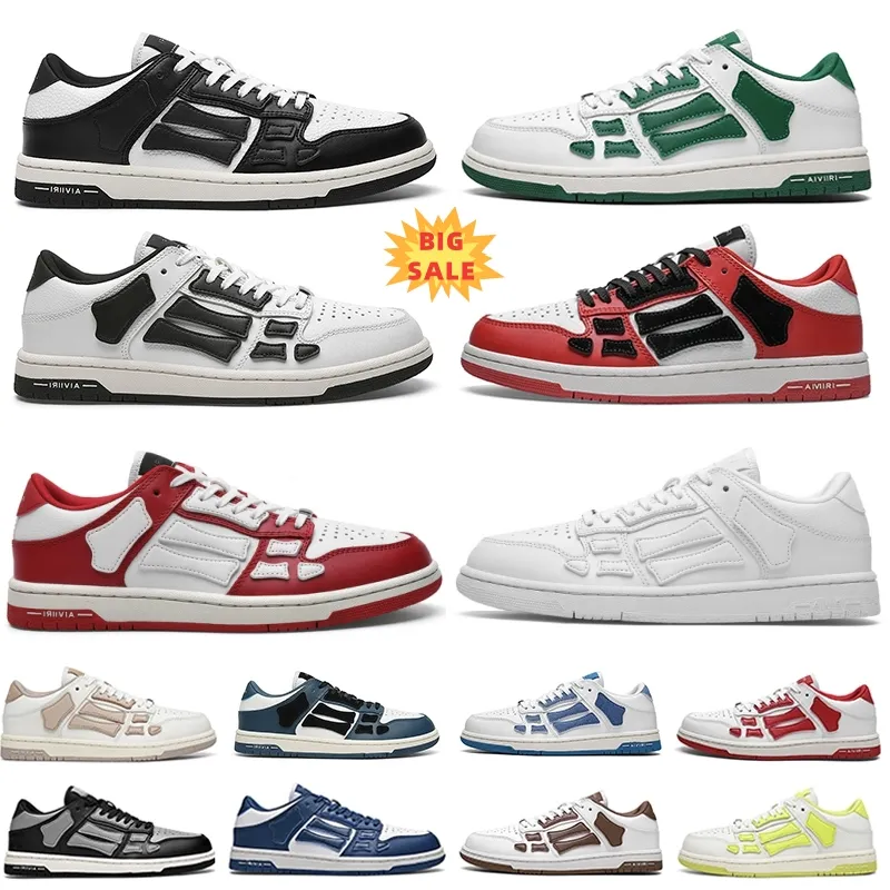 2023 Skel Top Low Mens Womens Casual Shoes Running Shoe Sports Sneakers White Pink Orange Black Light Gray Blue Red Brown Navy Designer Trainer Storlek 36-44