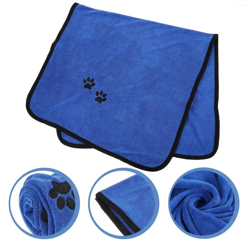 Vêtements pour chiens Serviette de bain pour animaux de compagnie Serviettes absorbantes Absorption d'eau Douche Fibre Chaton Chat Chiot Fournitures Boutique