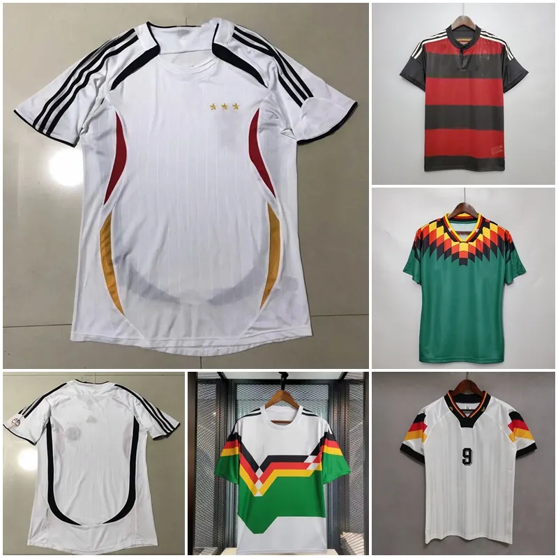 Retro-Fußballtrikots Deutschland 2006 1990 1994 1992 2014 Home Away Vintage-Fußballtrikot 13 Thomas Müller 6 Joshua Kimmich 14 Jamal Musiala 10 Serge Gnabry 9 Timo Werner