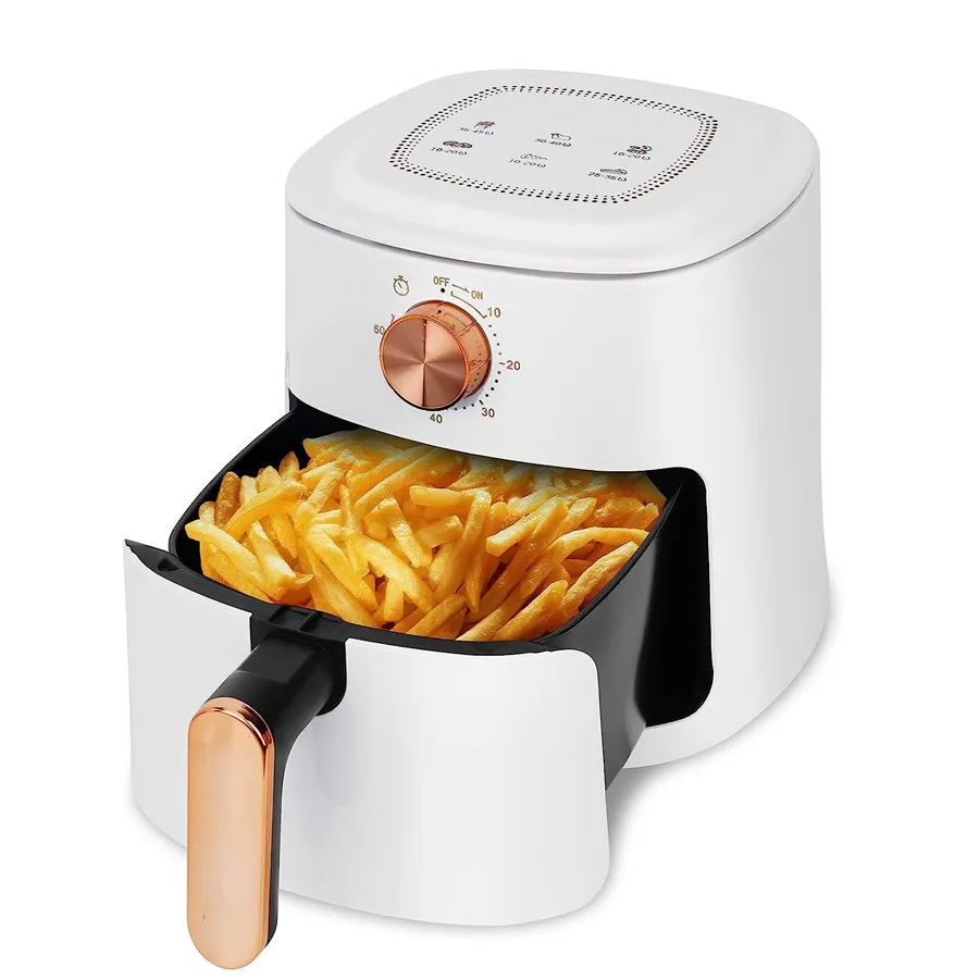 Air Fryer that Crisps Roasts Reheats Dehydrates for Quick Easy Meals 4L Capacity High Gloss Finish