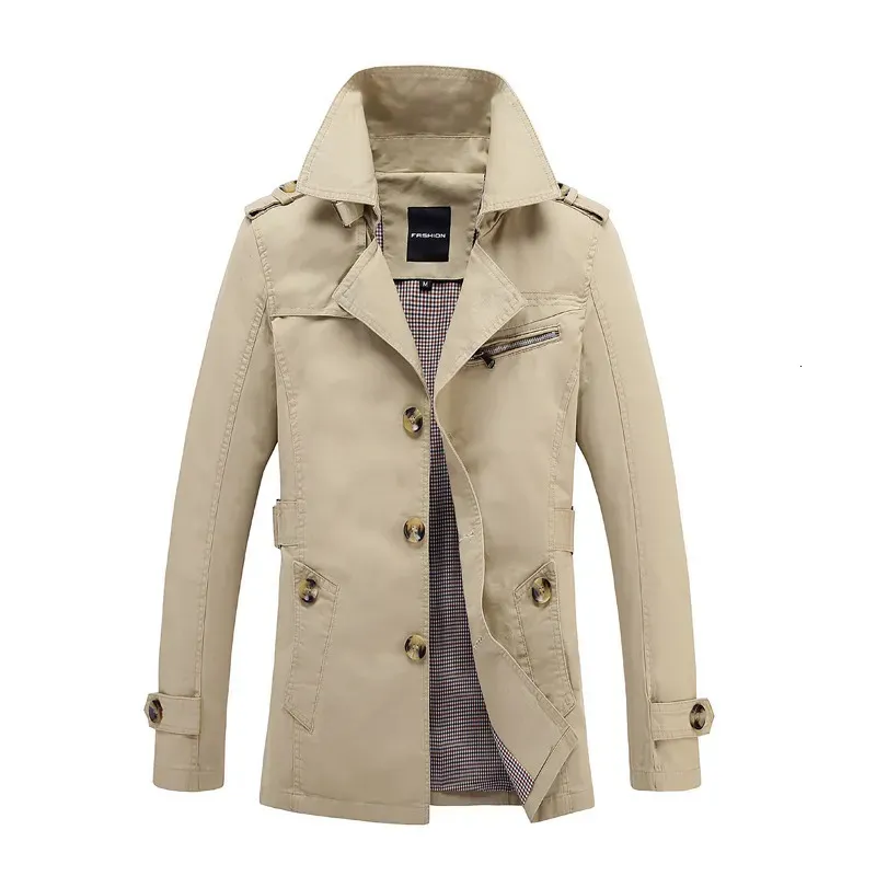 Men's thigh best sale length winter coat