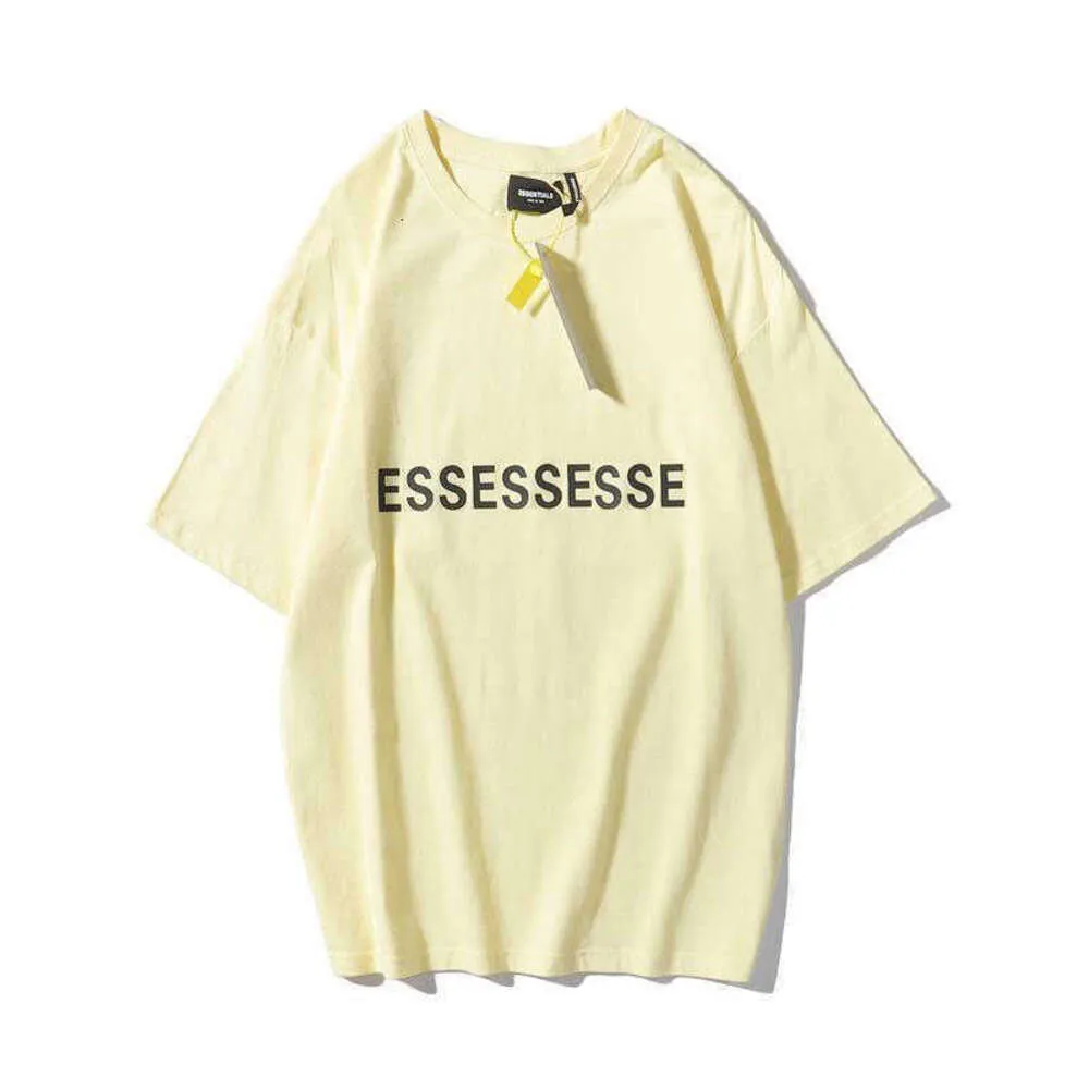 디자이너 패션 Essentialsweatshirts T 셔츠 거리에 eSSEN 캐주얼 에디 덴티얼 후기 여름 필수 슈디 남성 여성 고급 인쇄 편지 느슨한 T 셔츠 DJ