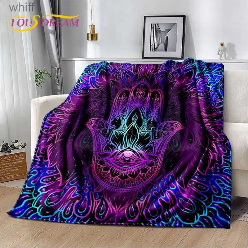 Blankets Swaddling Nazar Evil Eye Tree of Life Soft Plush Blanket Flannel Blanket Throw Blanket for Living Room Bedroom Bed Sofa Picnic Cover KidsL231012