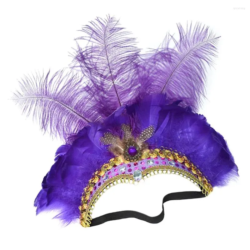 Bandanas bandeau de noël faire des plumes de carnaval coiffure de fête de mariage pour femmes
