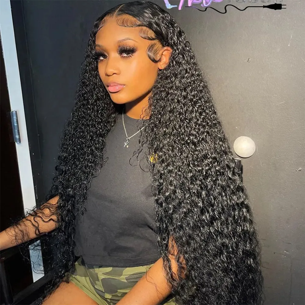 Lace Wigs HD Transparent Deep Wave Frontal Wig 13x4/13x6 Curly Lace Front Human Hair Wigs For Women Wet And Wavy 4x4 Water Closure Wig 231012