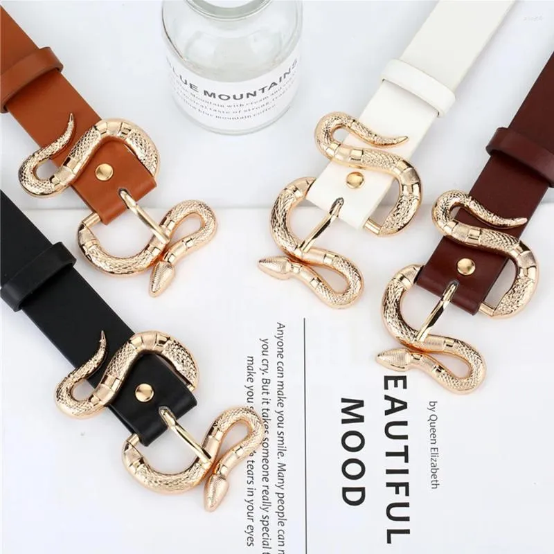 Womens Western Belt - Fashion Leather Waist Belt with Snake  display picture 3