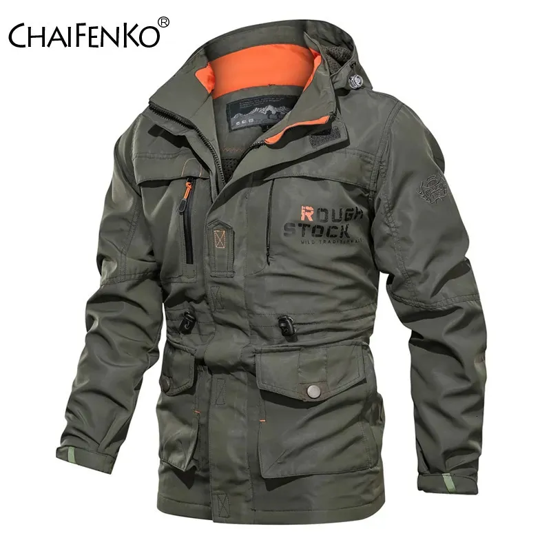 Herrenjacken Männer Outdoor-Jacke Frühling Herbst Mit Kapuze Freizeitjacke Männer Winddichte Windjacke Mantel Männer Armee Taktische Militärjacke Männer 231011