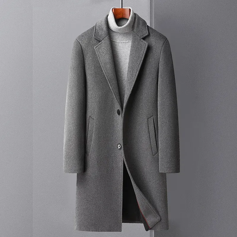 Mens Wool Blends Arrival Long Style Winter... From Huafei02, $41.91 |  DHgate.Com