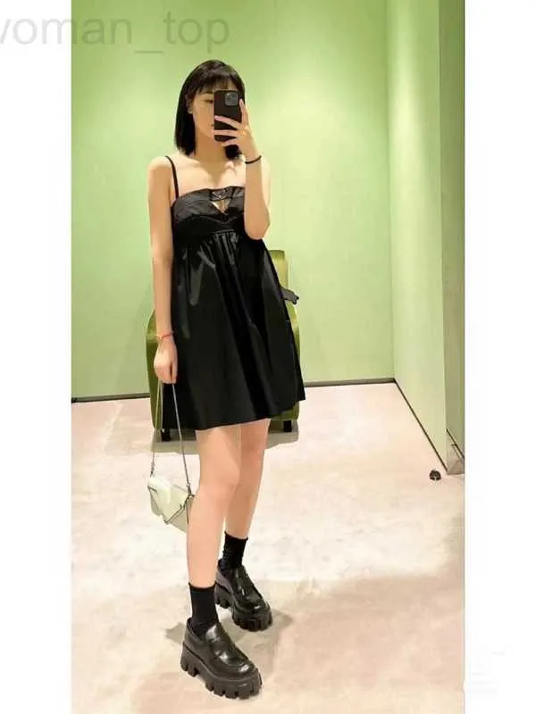 Basic & Casual Dresses Designer European Goods 2023 Summer New High Popularity Loose fitting Doll Version Nylon Sleeveless Dress 72A0