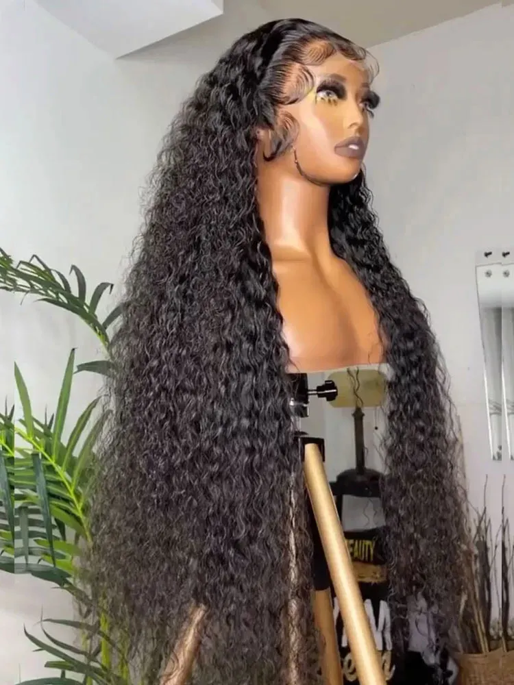 Aazon.co : Ghotool 250% Density Deep Wave 360 Lace Front Wigs Huan Hair For Black Woen - View #5