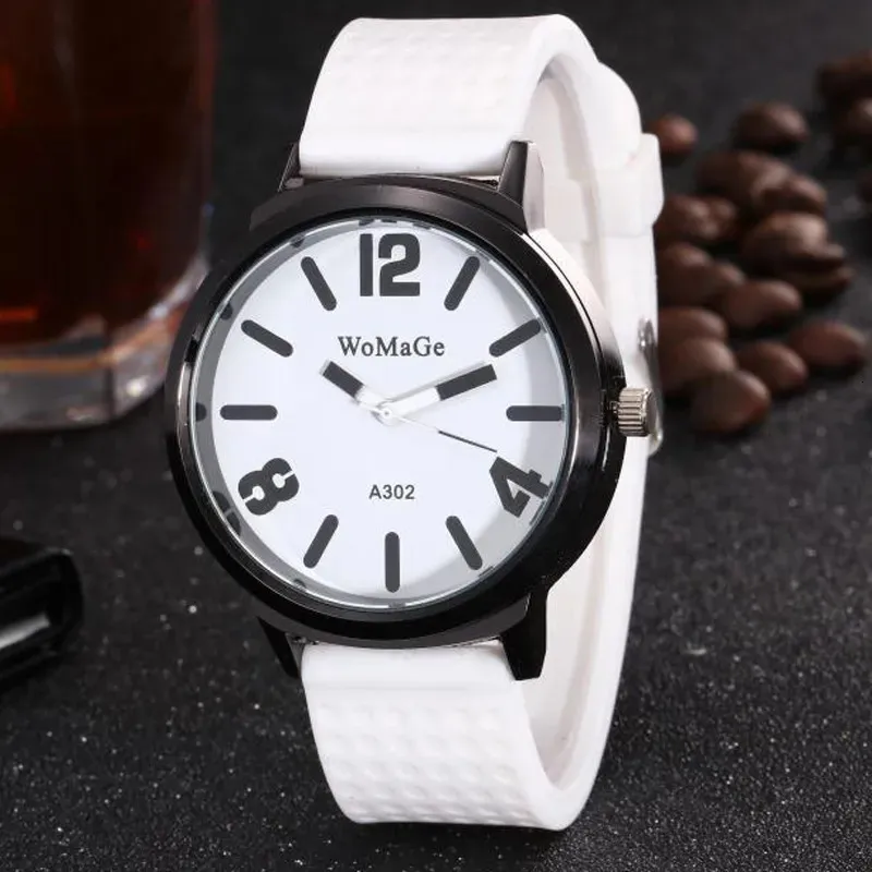 Inne zegarki Womka moda dla kobiet Candy Kolor Big Dial Quartz Wristwatch Kobieta Man Unsex Student Casual Sport RelOJ Mujer 231012