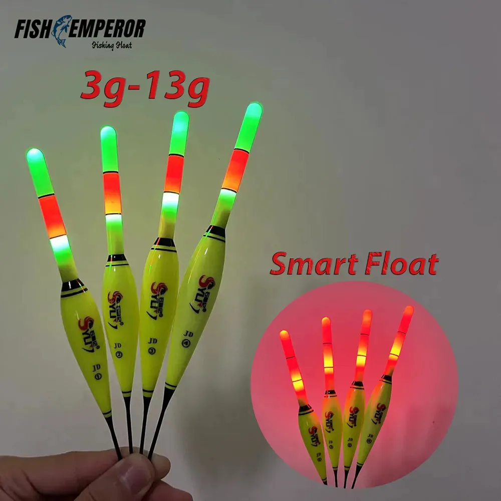 Acessórios de pesca carpa flutuador inteligente eletrônico luminoso led 5g10g cabo alta visibilidade flutuabilidade bateria cr425 verão 231011