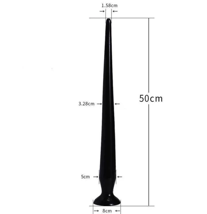 50 cm Super Lange Anale Staart Butt Plug Prostaat Massager Snake Dildo Anus Masturbator Producten Volwassenen Speeltjes voor Man Woman3099249