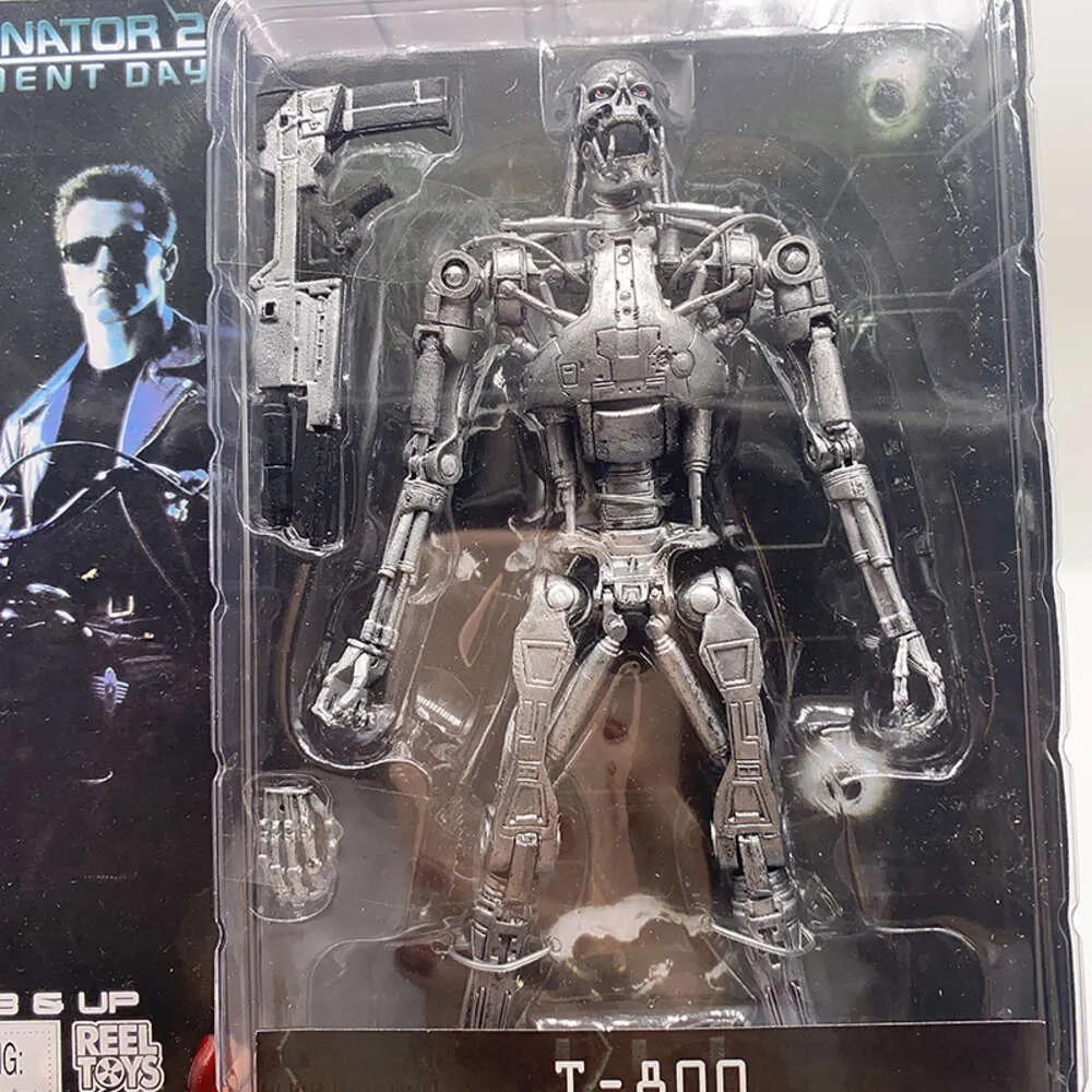 Mascottekostuums Neca Figuur de Terminator Figuur T-800 T-1000 Endoskeleton Pvc Action Figure Model Speelgoed 18 cm Boekenplank Ornament Cadeau voor kinderen