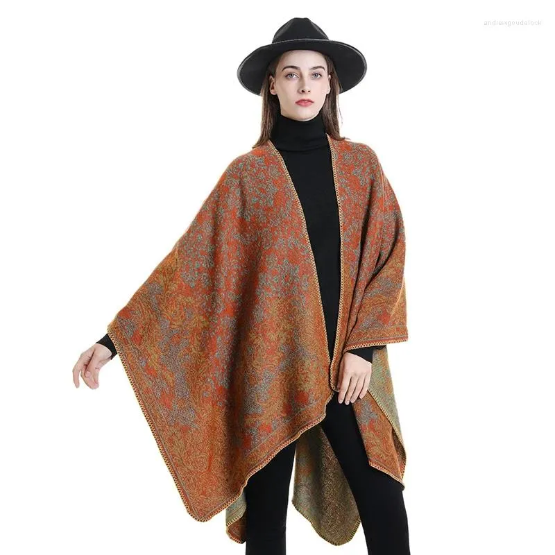 Scarves Imitation Cashmere Scarfs Soft Winter Warm Capes For Women Cold-proof Multiple Style Available Elegant Fashion Poncho 2023