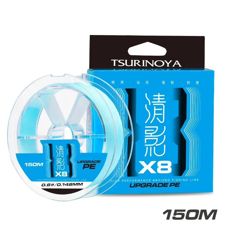 Braid Line TSURINOYA 8 Strands PE Fishing Line H8 14 50LB 100M 150M High  Strength Smooth 8 Weaves Carp Fishing Tackle Multifilament Line 231012 From  Huo06, $11.25