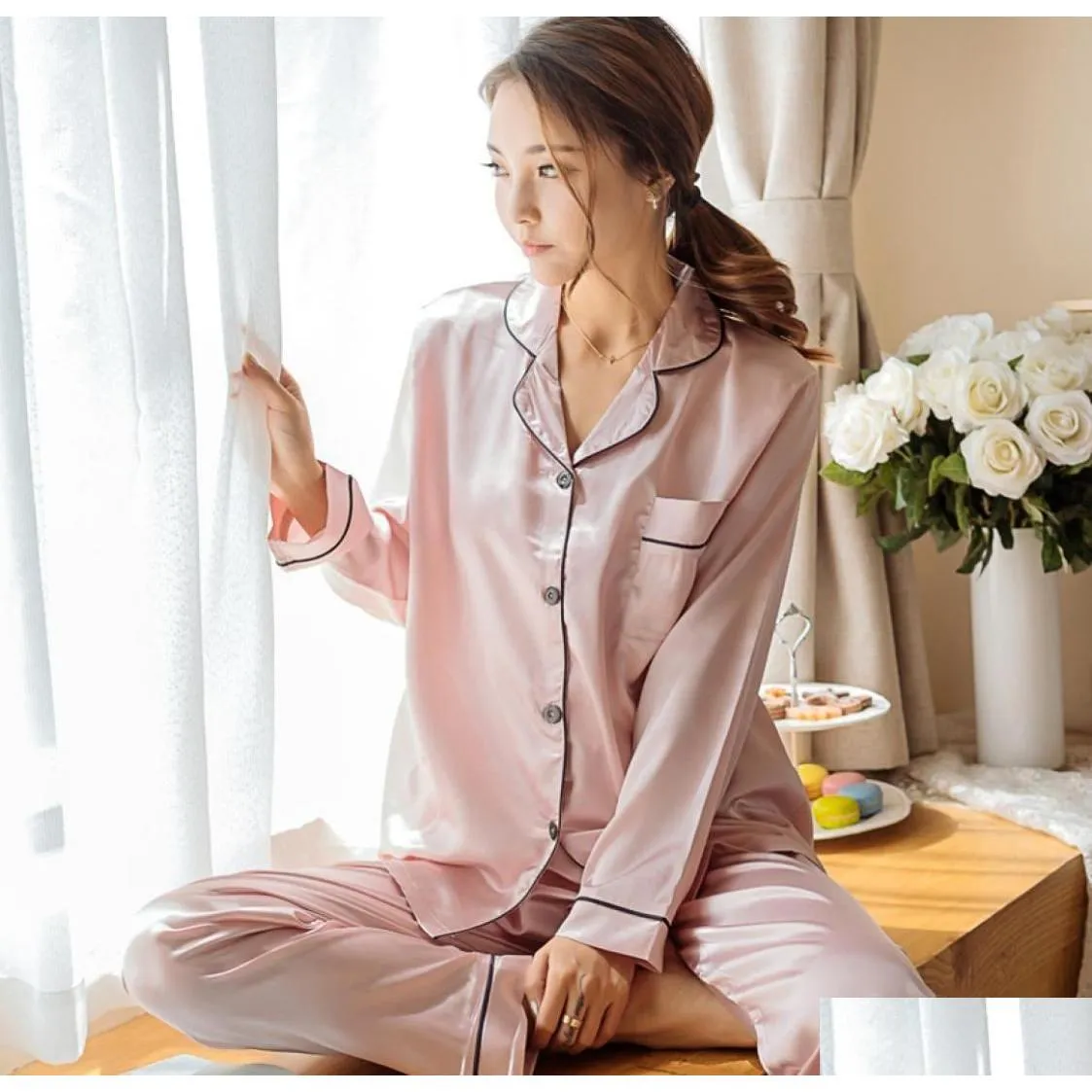 Silk store winter pajamas