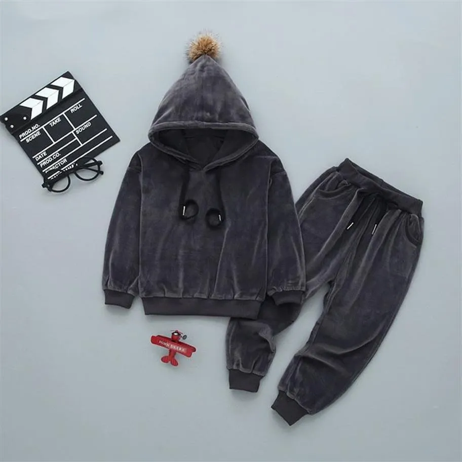 Men's Tracksuits 2021 Girls Clothing Sets Children Autumn Winter Toddler Clothes 2Pcs Outfit Kids Tracksuit Suit For Boys200Z