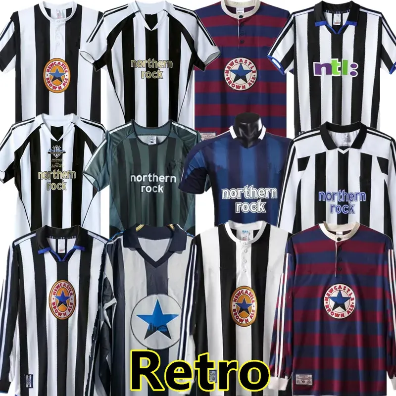 Retro Soccer Jersey 95 96 97 99 20 01 03 04 05 Shearer Hamann Shearer Pinas 1993 1980 82 05 2006 Klasyczne koszulki piłkarskie Owen