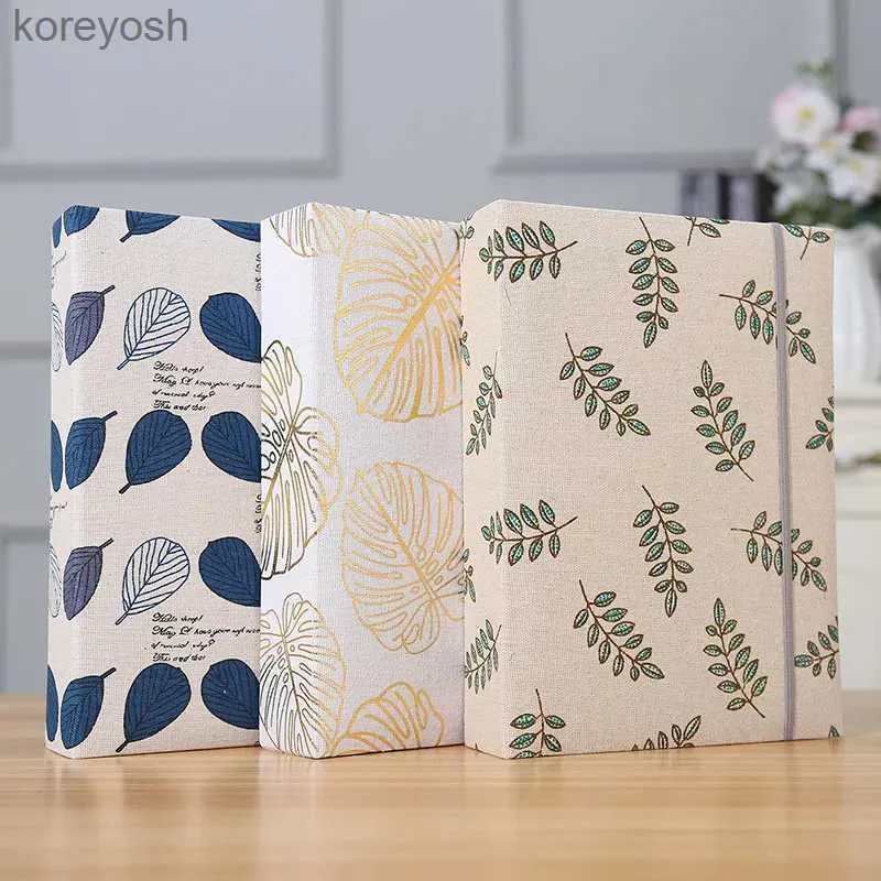 Albums Books 200pcs 6-inch Fabric Photo Album Creative Large Capacity Interleaf Type Family Album Children Growth Memorial BookletL231012