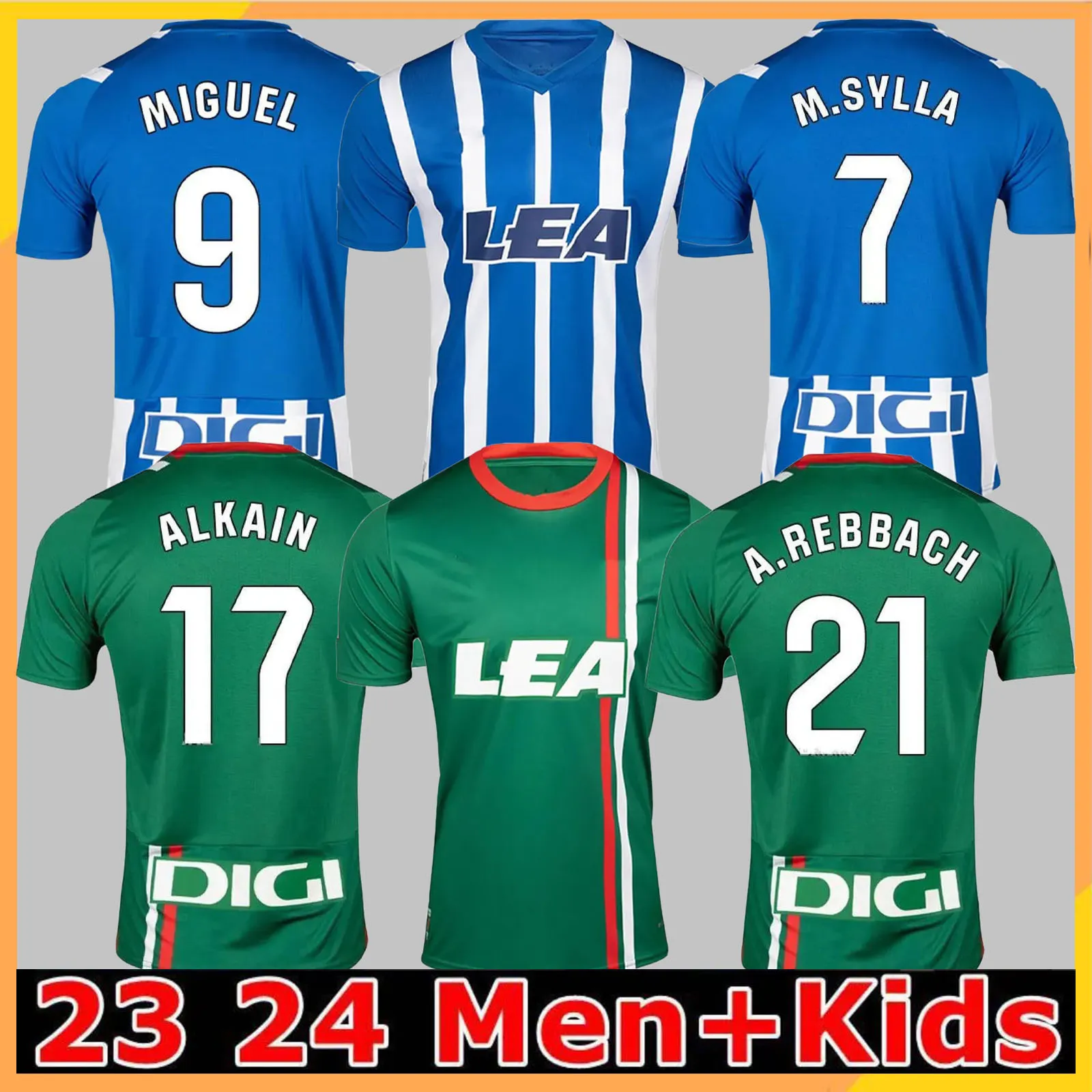 2023/24 Deportivo Alaves maglie da calcio 2024 M.SYLLA BLANCO MIGUEL A.REBBACH Uniforme Uomo L.RIOJA KIKE G. RAFA MARIN ALKAIN GIULIANO Maglie da calcio