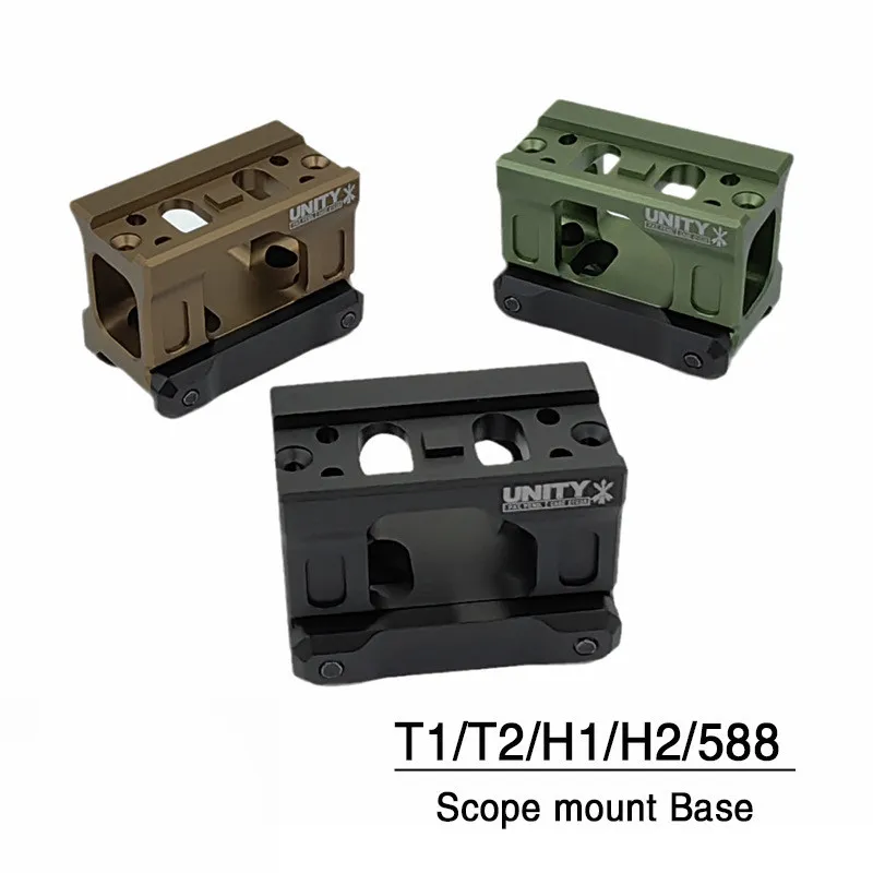 Tactische EENHEID Snelle Mount Voor T01 T02 H1 H2 Red Dot Sight 1.54 Hoogte Optic Riser Scope Mount