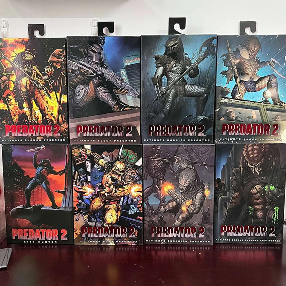 Costumes de mascotte Original Neca Elder Snake Ahab Shaman Ultimate Scout Warrior Predator Battle Dred City Jungle Hunter Predators Action Figure