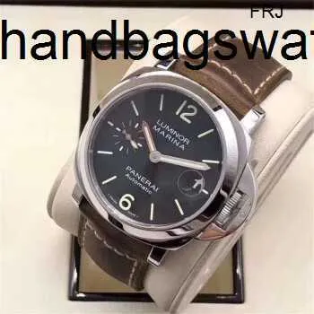 DHgate Panerai Luminor Automatic Mens Watch with Second Hand Stainless Steel Watches