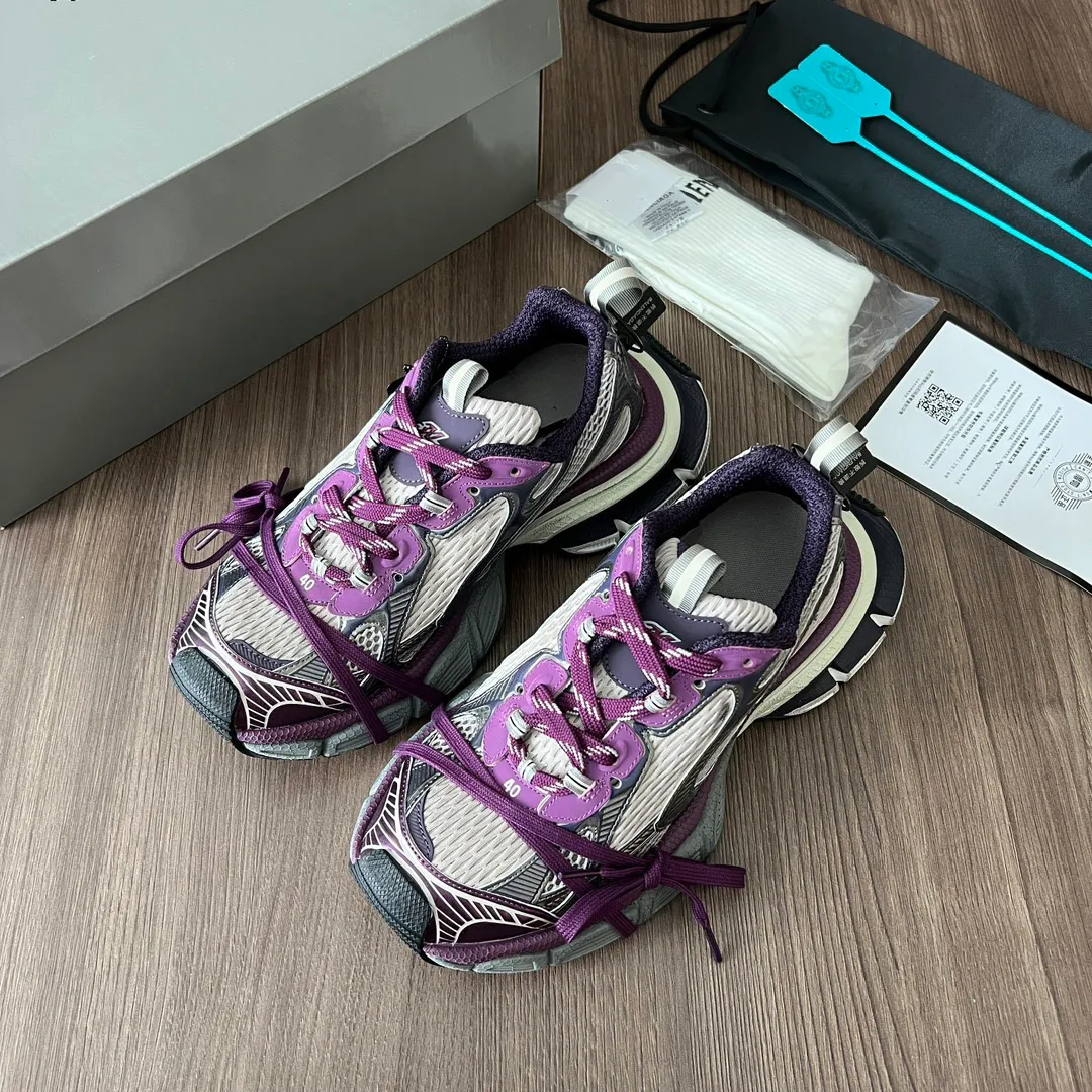 Lichte sporttrainers Mesh en gepolijste sneakers Dames Zwarte schoenen Luxe designer fabrieksschoeisel