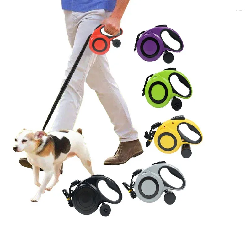 Dog Collars Retractable Leash 8M Walking Heavy Duty Traction Rope Collar Harness Leashes For Medium Large Dogs 5M